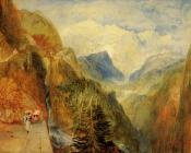 约瑟夫玛罗德威廉透纳 - Mont Blanc from Fort Roch, Val D'Aosta